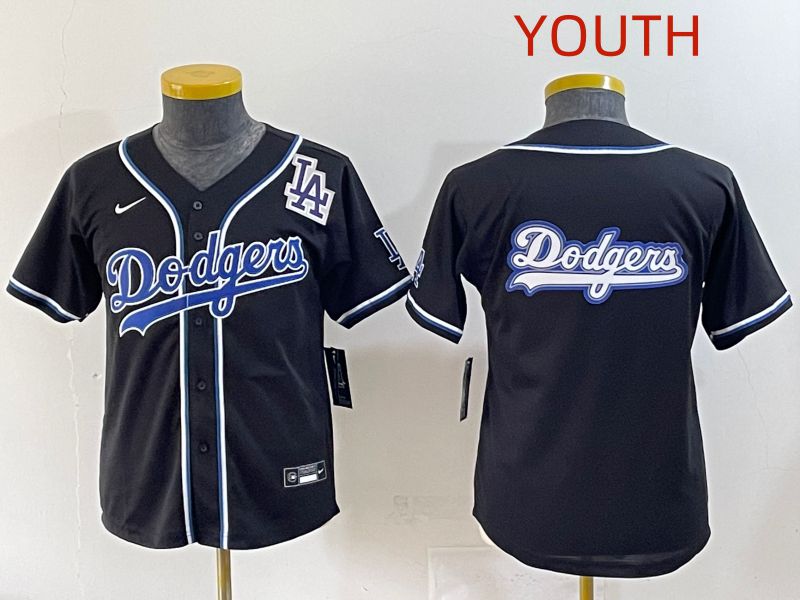 Youth 2025 Los Angeles Dodgers Blank Black Three generations Fashion Nike MLB Jersey style 23